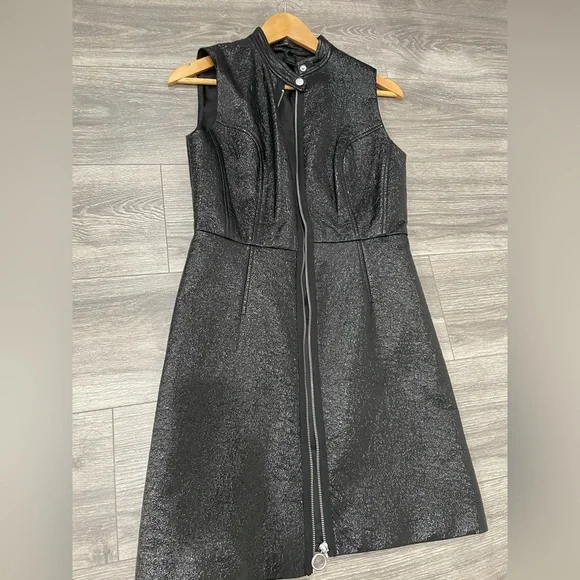 Marc by marc jacobs coated crinkle pleather dress New without tags size 6 - Picture 5 of 8